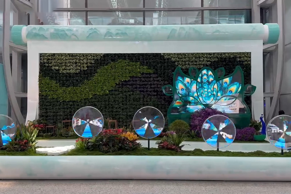  Filmbase 3D Media Glass Debuts at Domestic and International Airports, Technology Leads New Trend of Architectural Display 